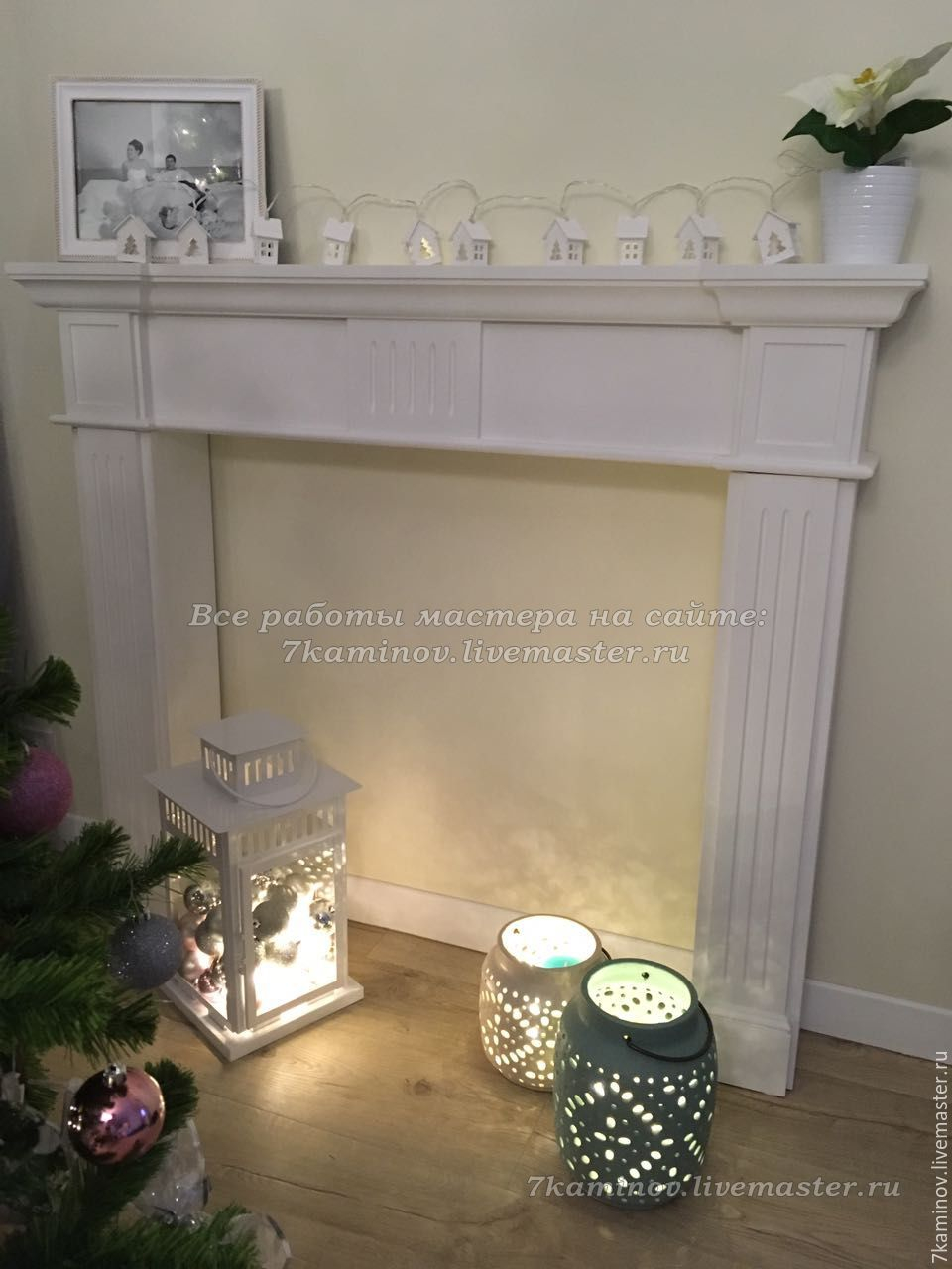 Каминный портал фальш-камин из гипса КМР-200