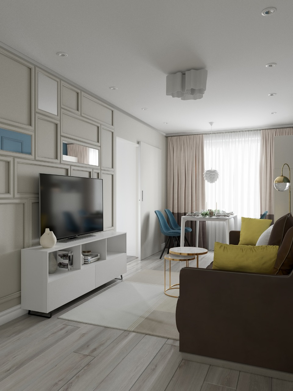 Интерьер малогабаритной гостиной