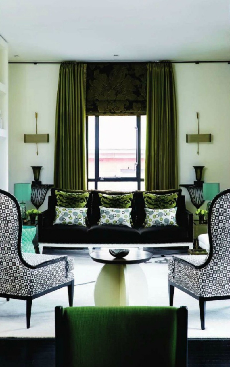 Шторы в стиле арт декор для гостиной (67 фото)