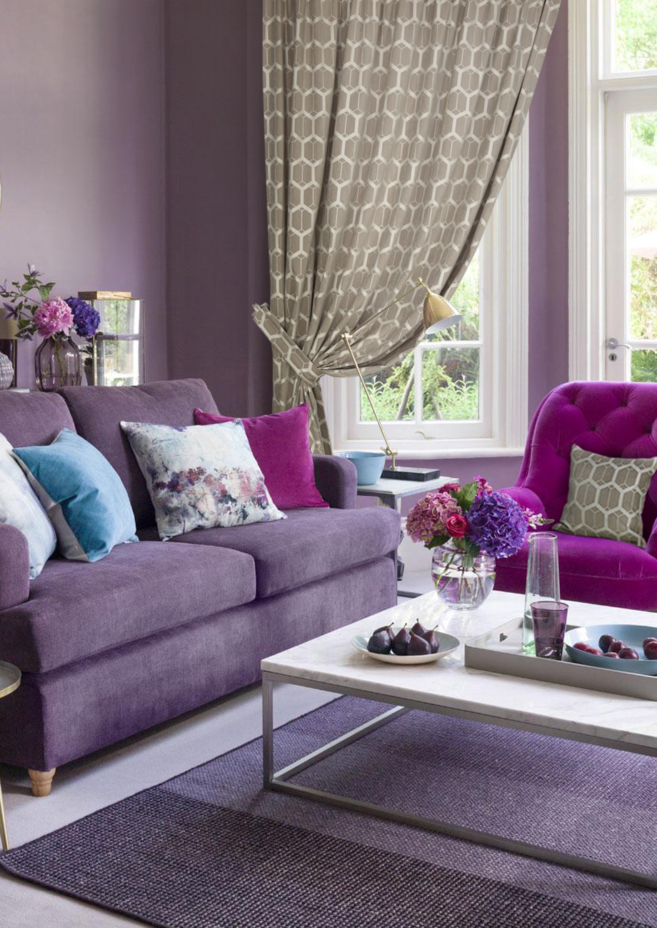 Сиреневый цвет в интерьере