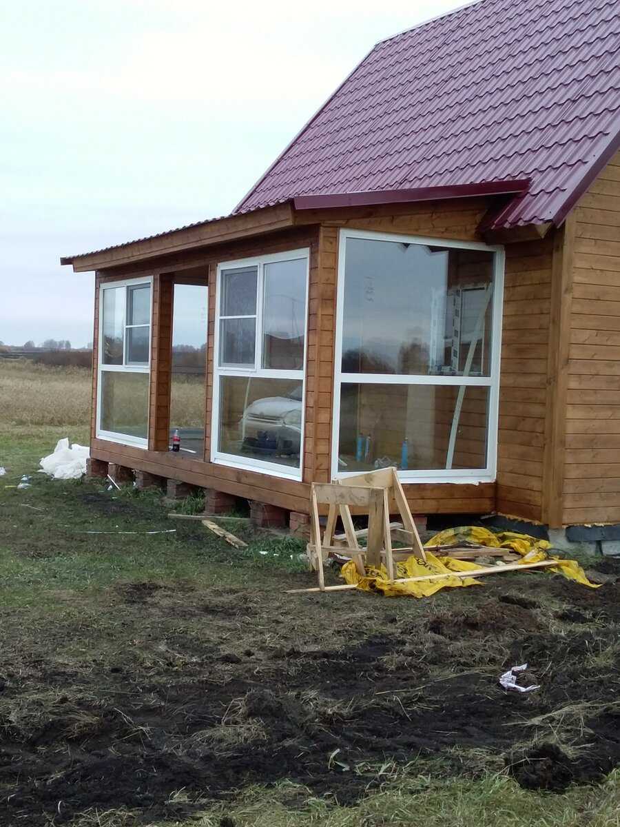 Терраса из бруса 150