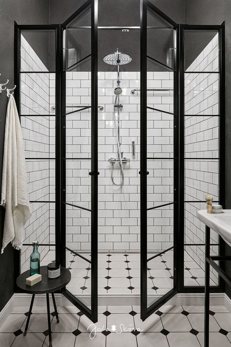 Ширма душевая VITARTA Loft 80x120x190см