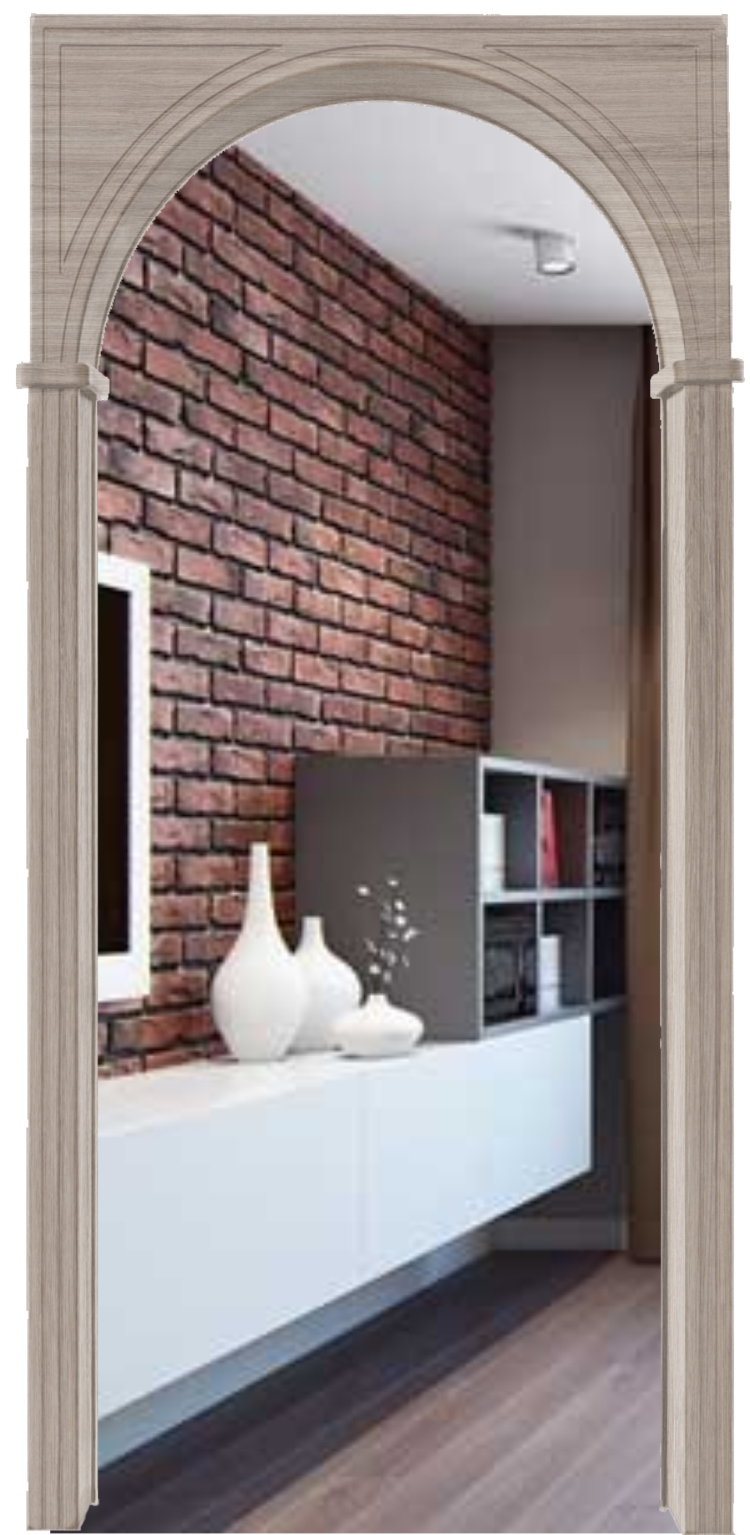 Арка межкомнатная капучино