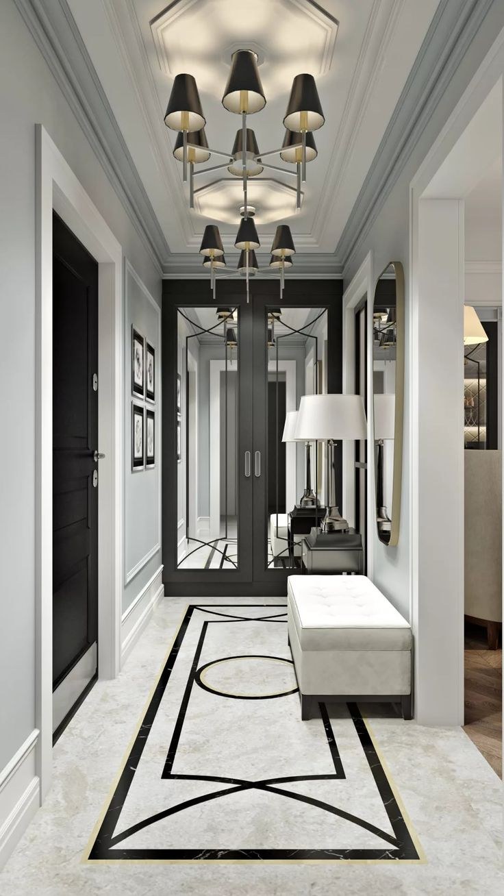 Пол в прихожей Неоклассика