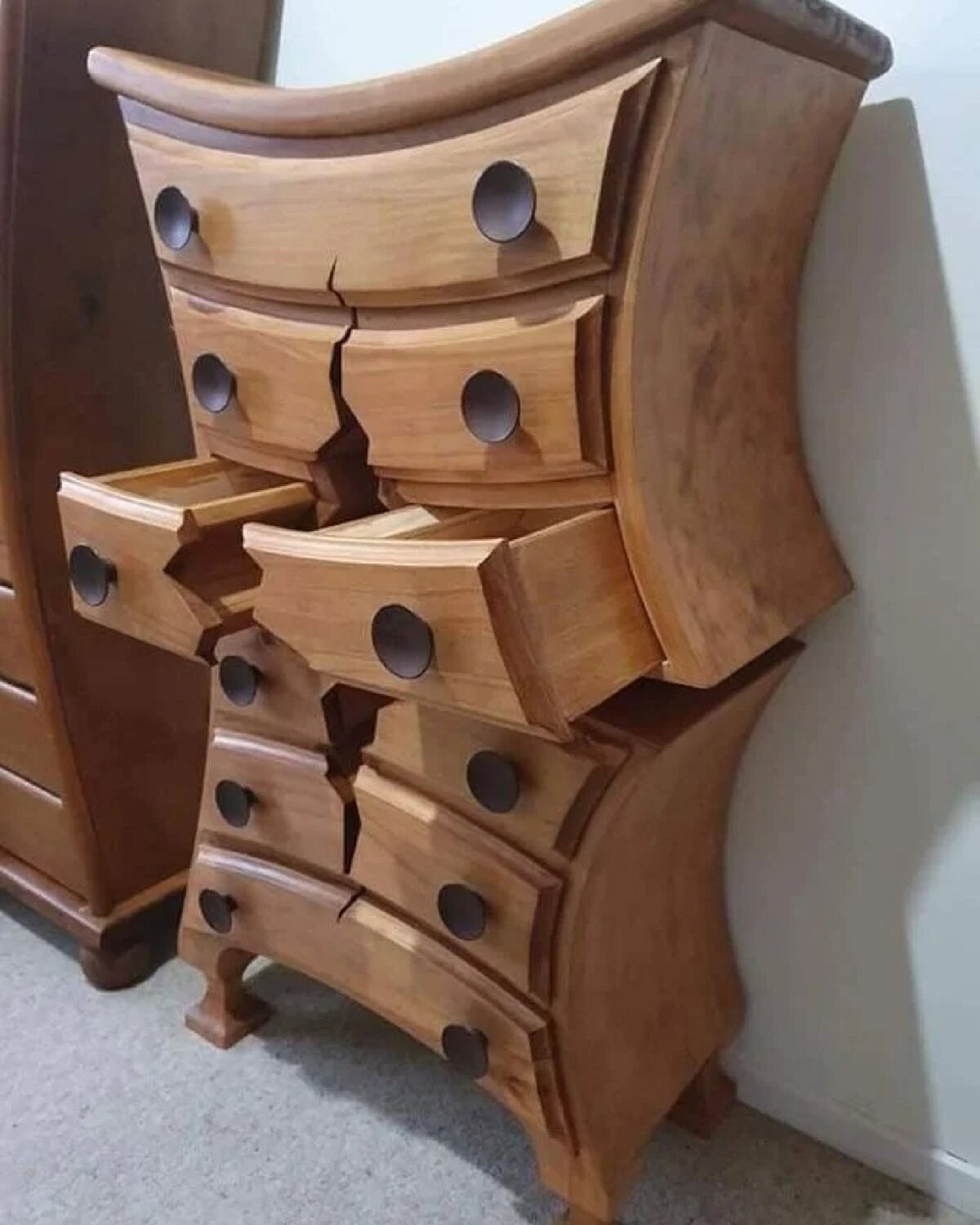 Весел мебель. Мебель Хэнка Верхоффа. Необычная мебель из дерева. Креативный комод. Необычные комоды из дерева.