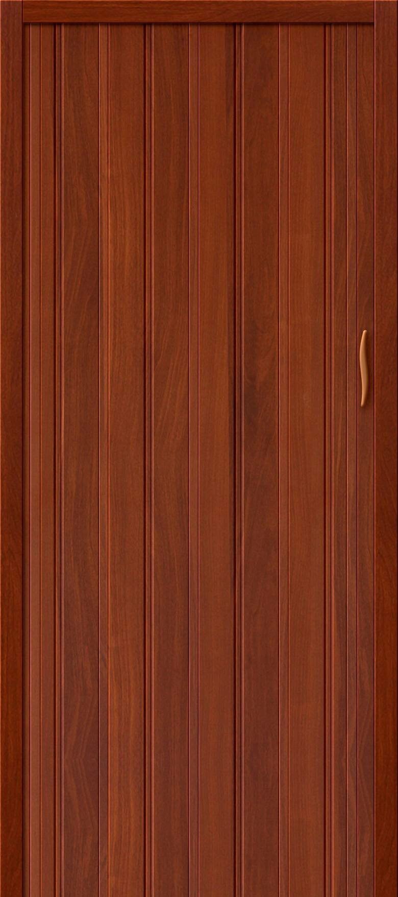 Дверь гармошка Браво 008 Миланский орех