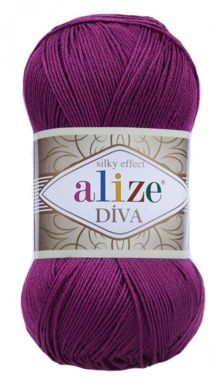 Пряжа Ализе дива 100 микрофибра