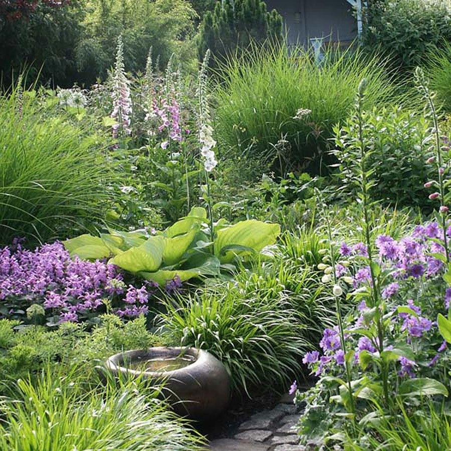 Тенистый миниатюрный сад