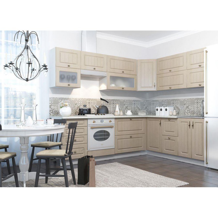 Кухня Империя Сандал угловая