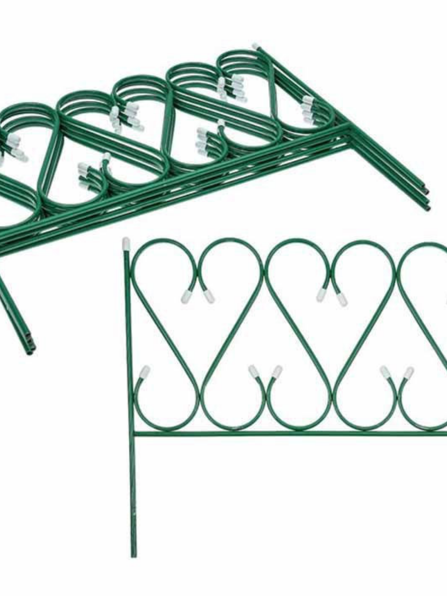 Забор декоративный Grinda "Ренессанс", металлический, 50x345см (арт. 422263)