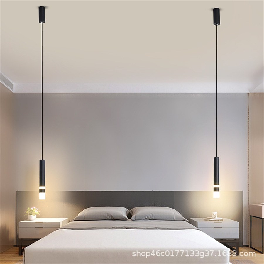 Подвесные лампы в спальню
