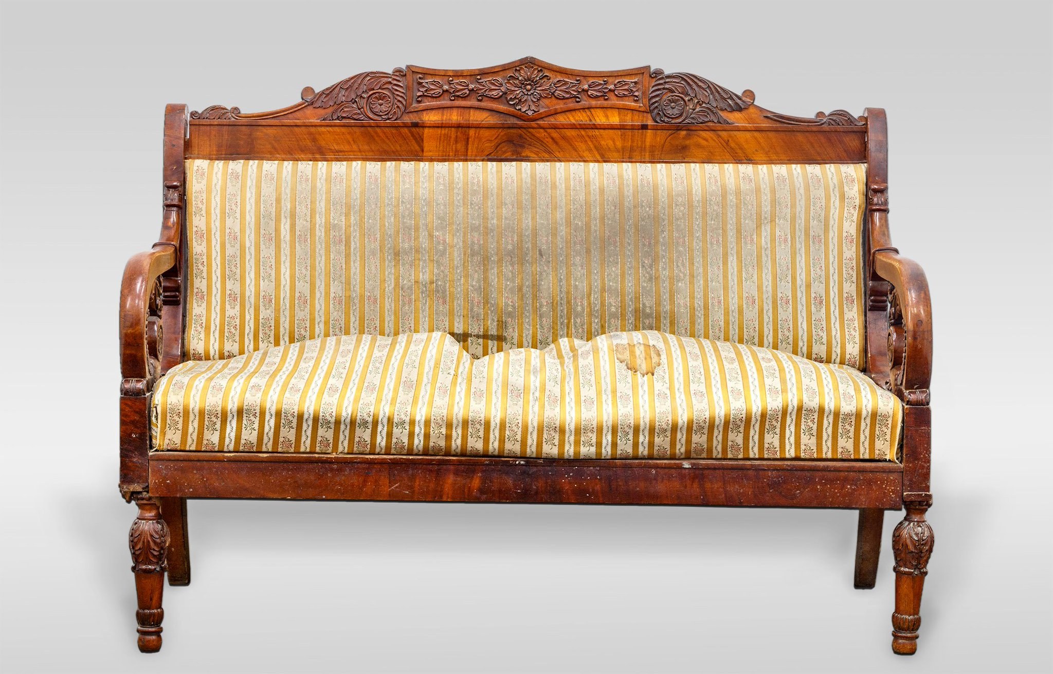 Антикварный диван Ампир 19 век