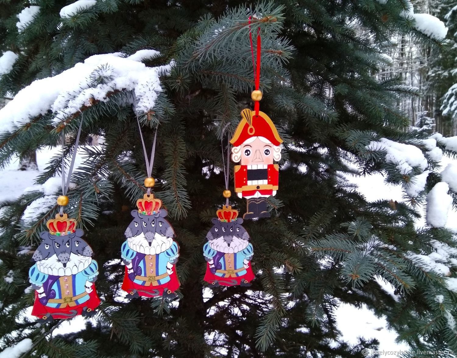 Новогодние игрушки на елку своими руками — 45 красивых фото