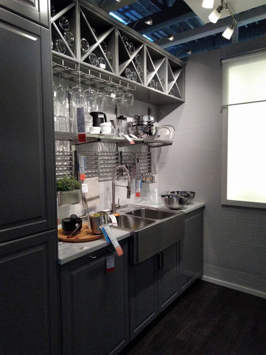 Икеа кухня Будбин зеленая