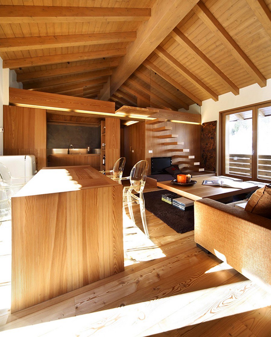 Интерьер из дерева