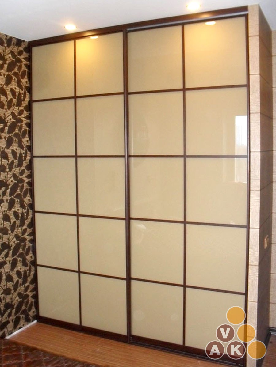 Двери купе лакобель бежевая