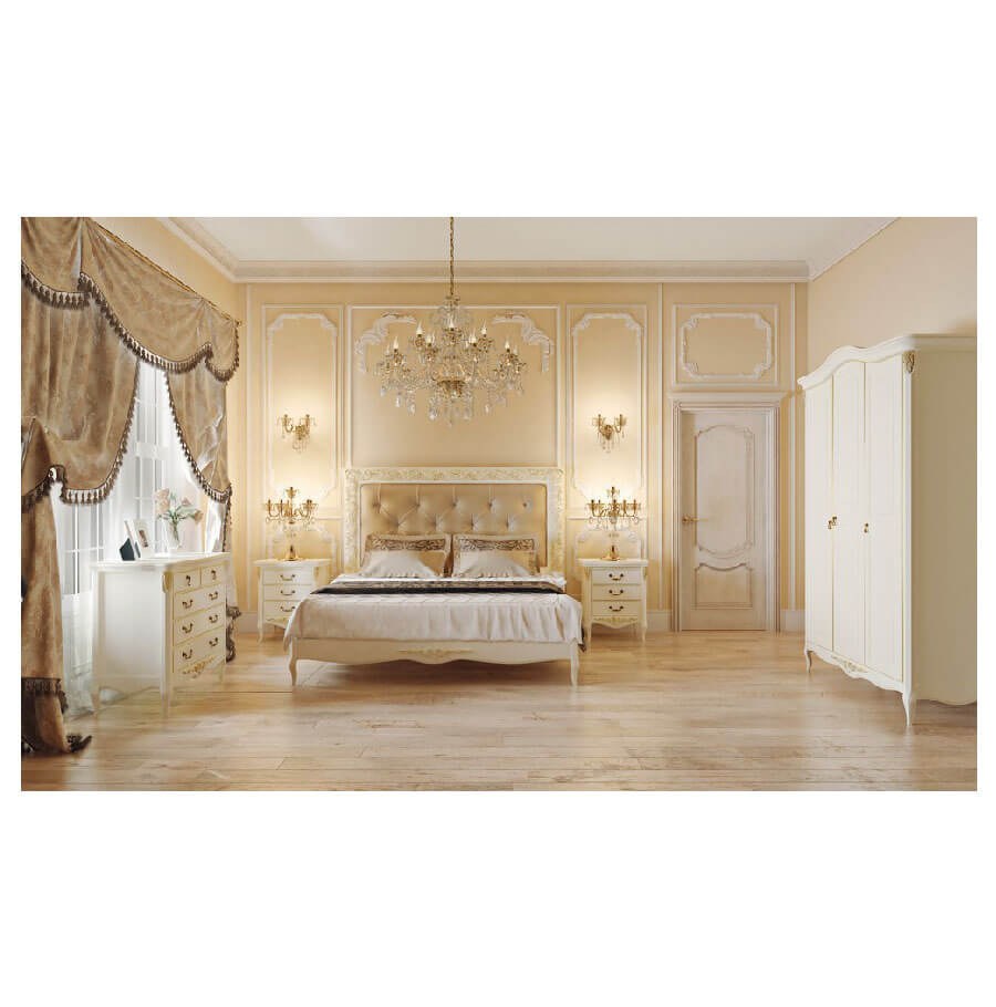 Бежевая спальня в современном стиле