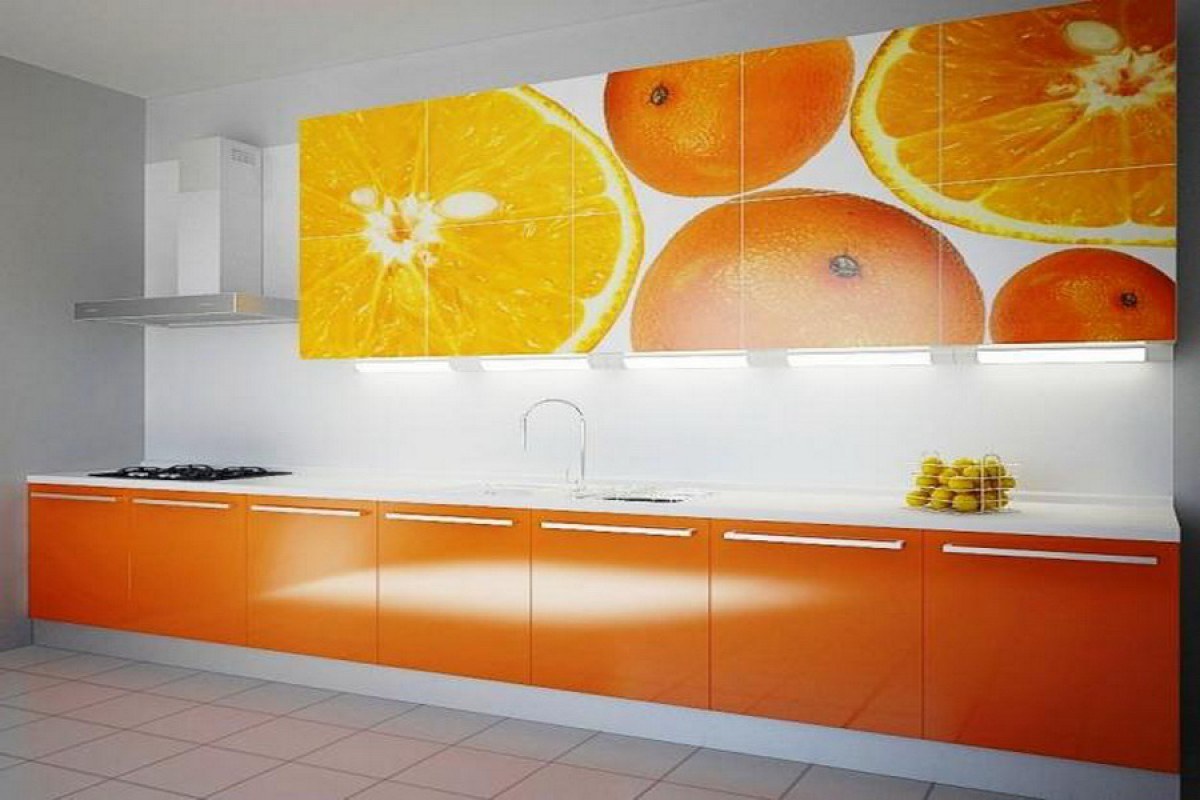 фартук на кухню апельсин