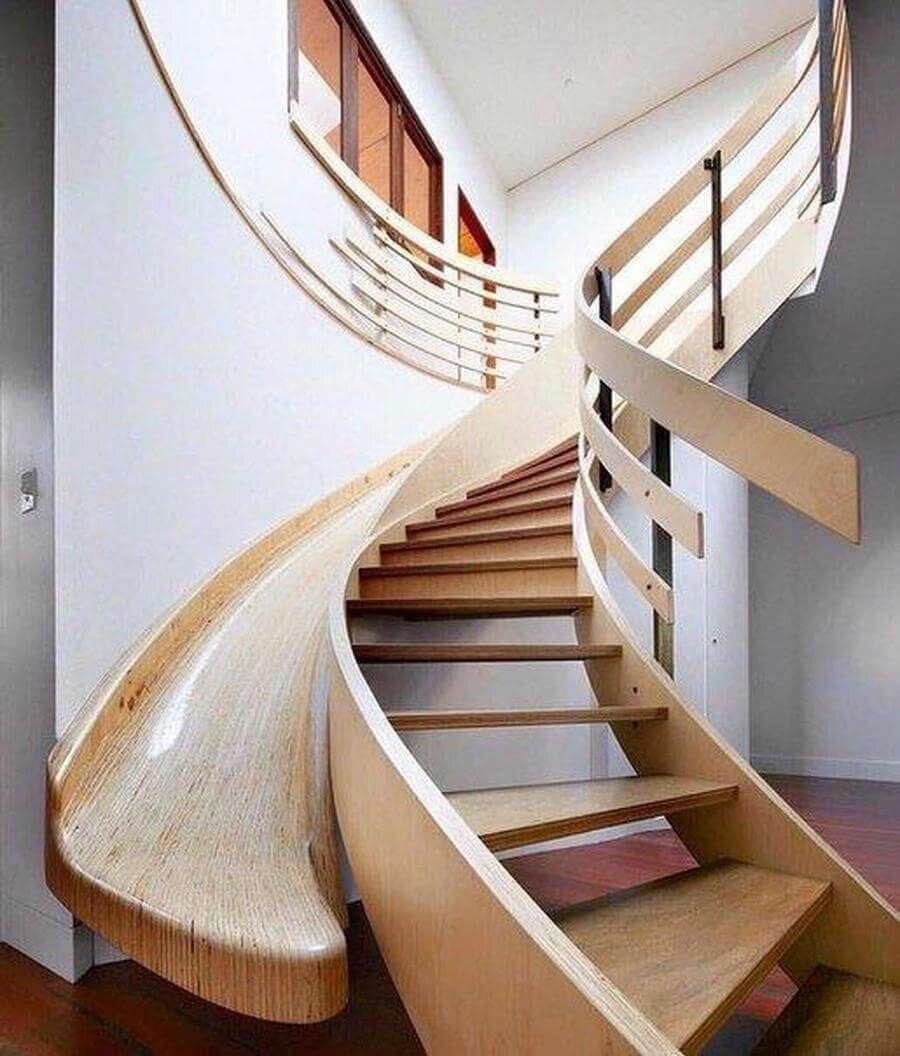 Необычные деревянные лестницы