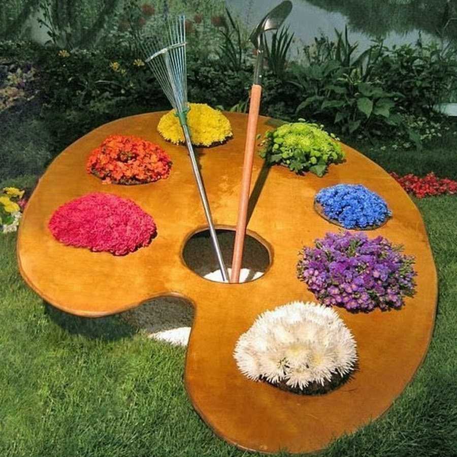 Необычные клумбы для цветов