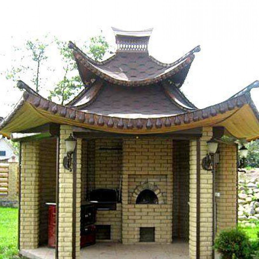 Китайская беседка пагода крыша