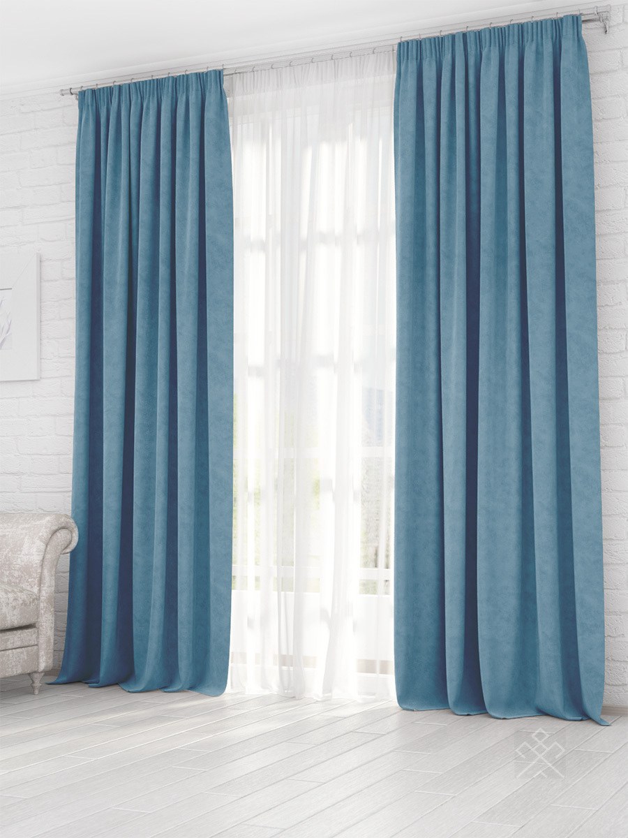 Портьера блэкаут Тоскана бирюза