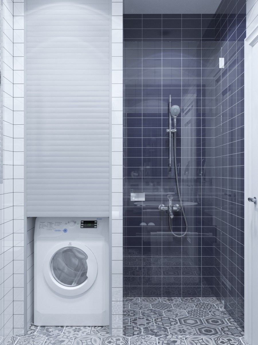 Ванная с санузлом и прачечной