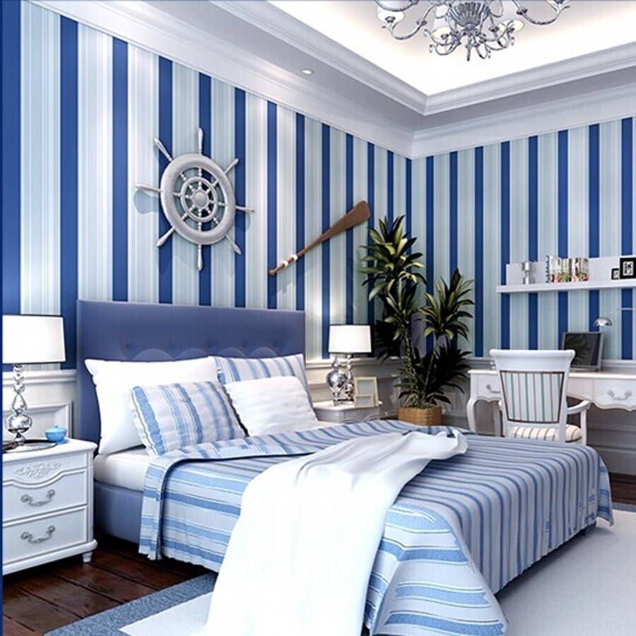 Спальня в морском стиле