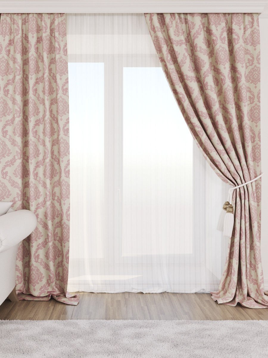 Шторы к розовым стенам