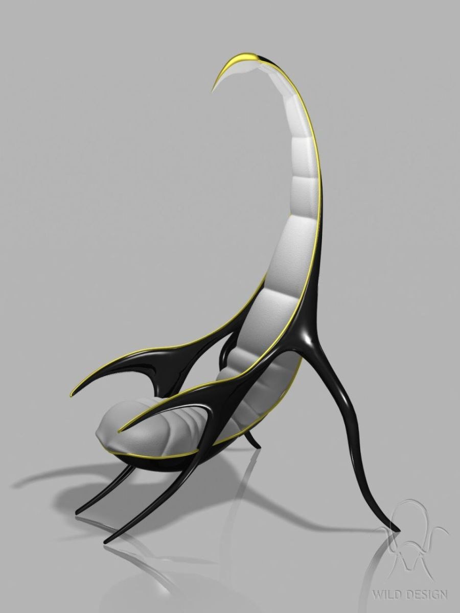 Кресло в бионическом стиле