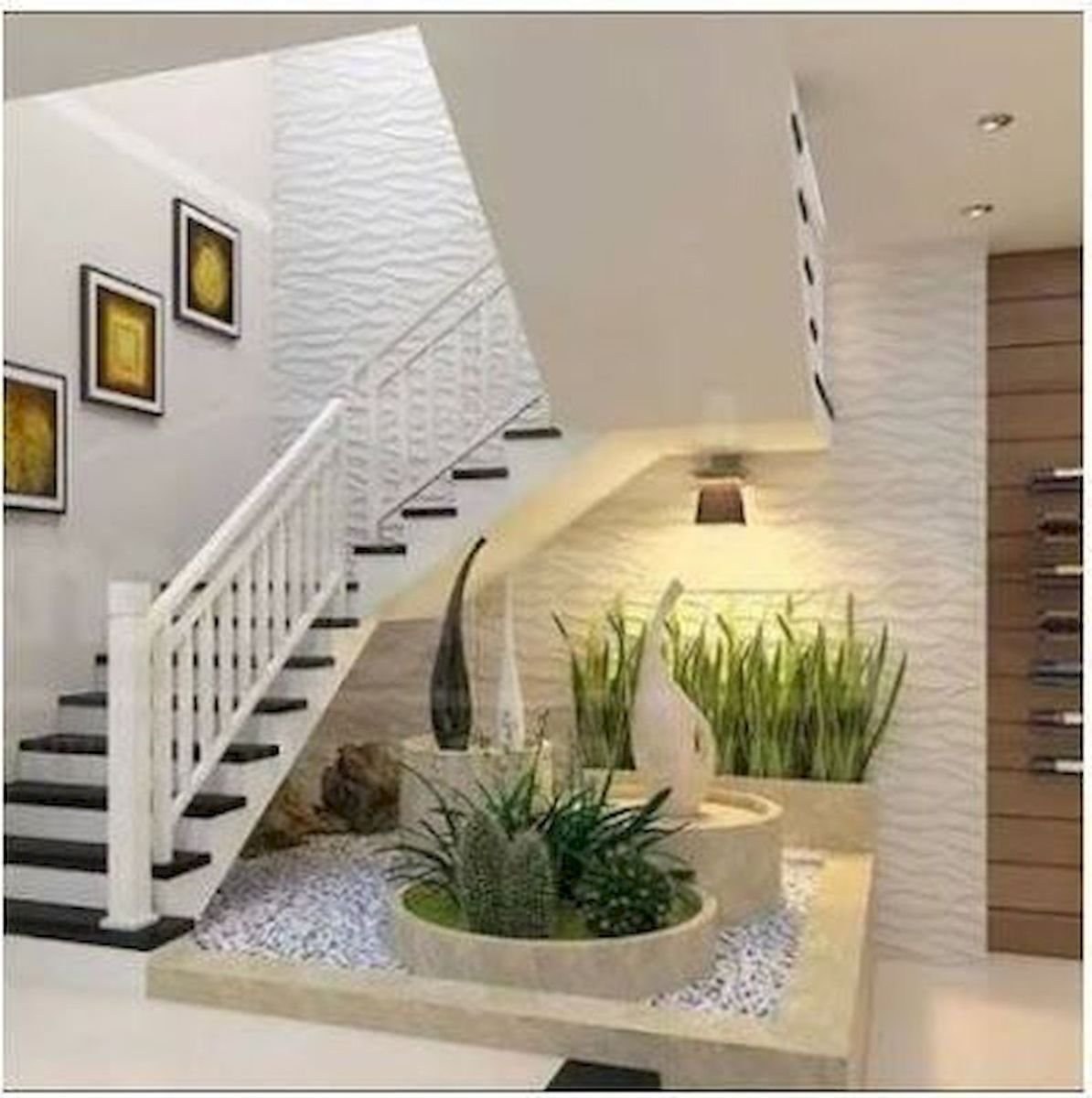 дизайн лестницы в доме на второй