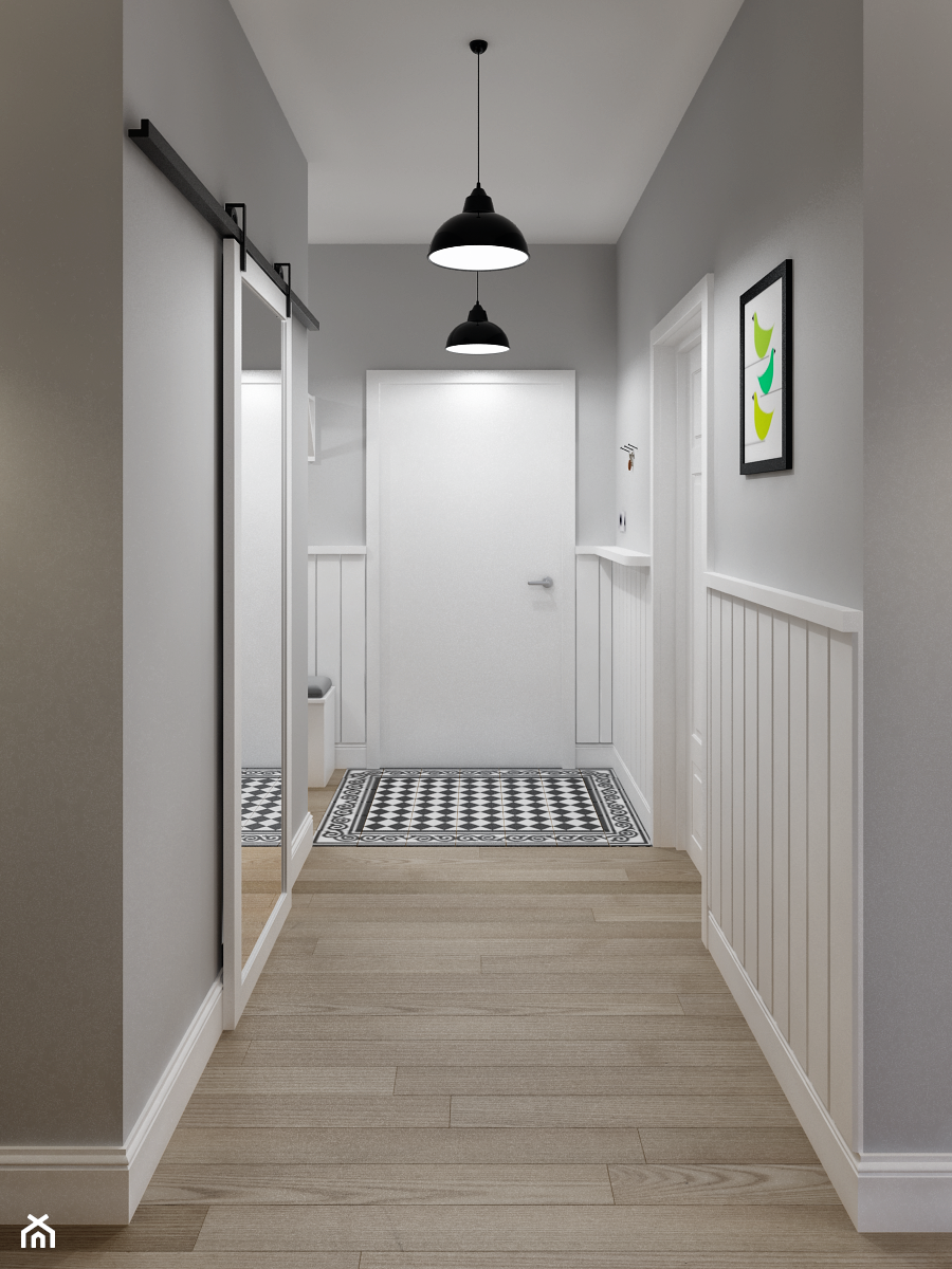 Плитка в длинном коридоре