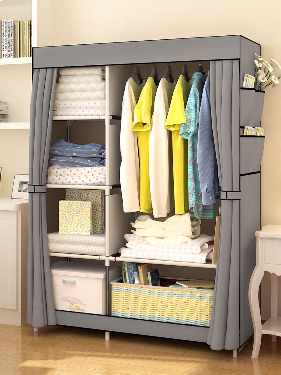 Тканевый шкаф hgho61-pk (розовый)