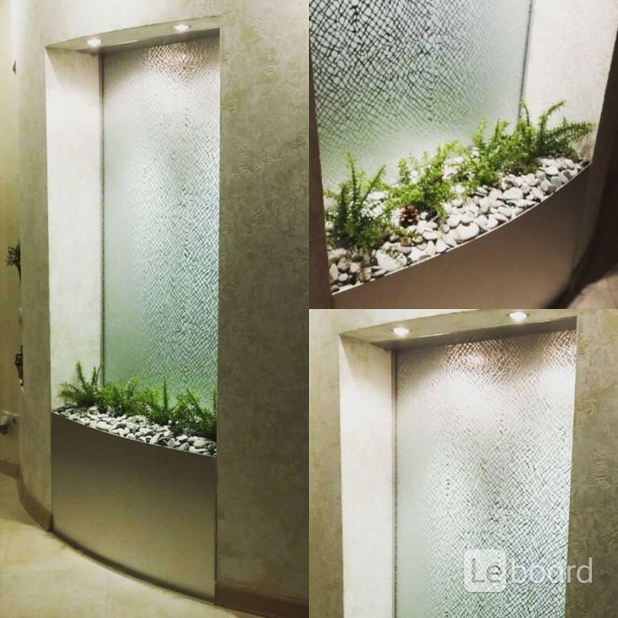 Водопад по стеклу