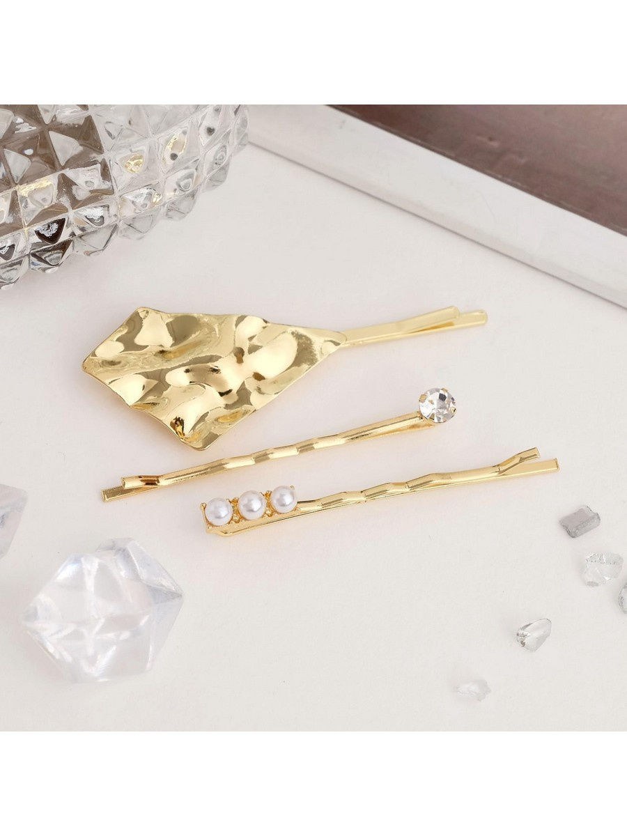 Невидимка для волос "Терция" 5,5 см (набор 3 шт) звезда 3913294