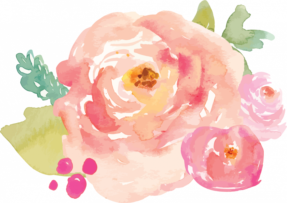 Акварельные цветочки