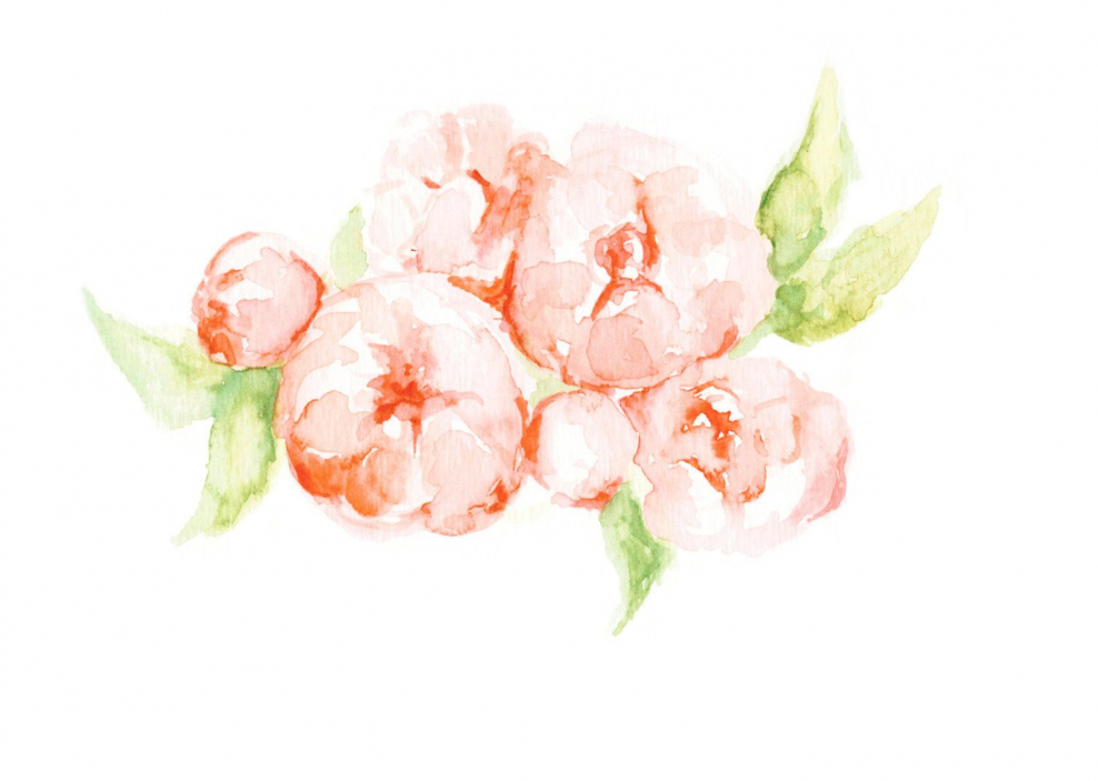 Прозрачные Акварельные цветы