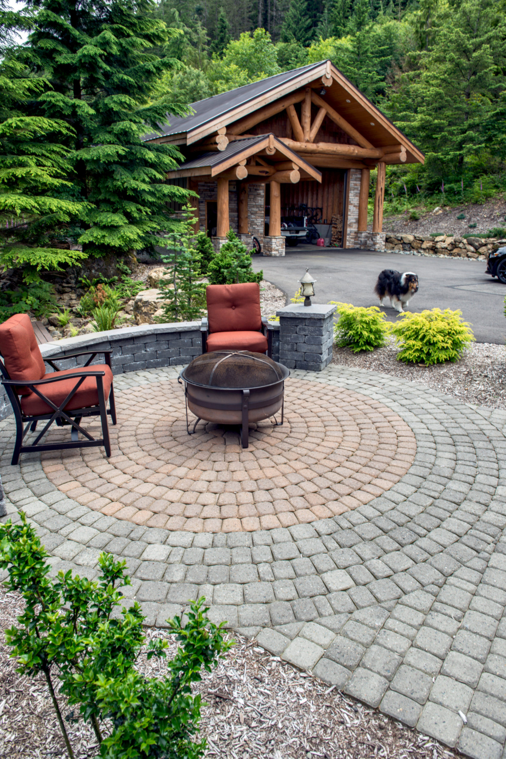 Кострище в ландшафтном дизайне