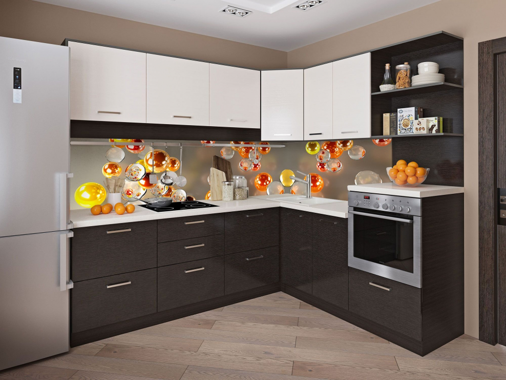 Кухня угловая венге