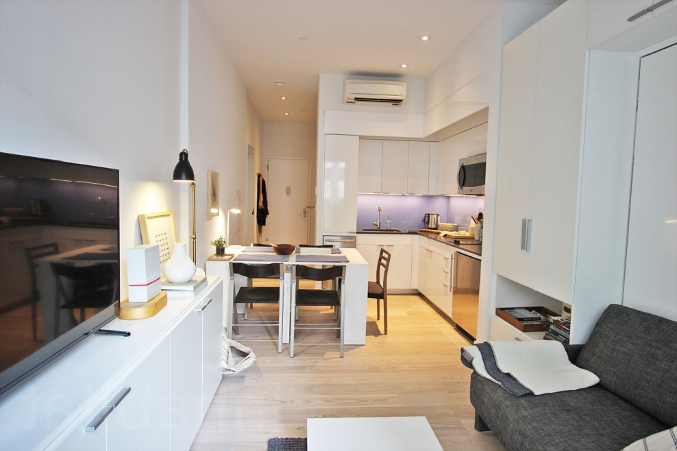 Планировка студии 13м