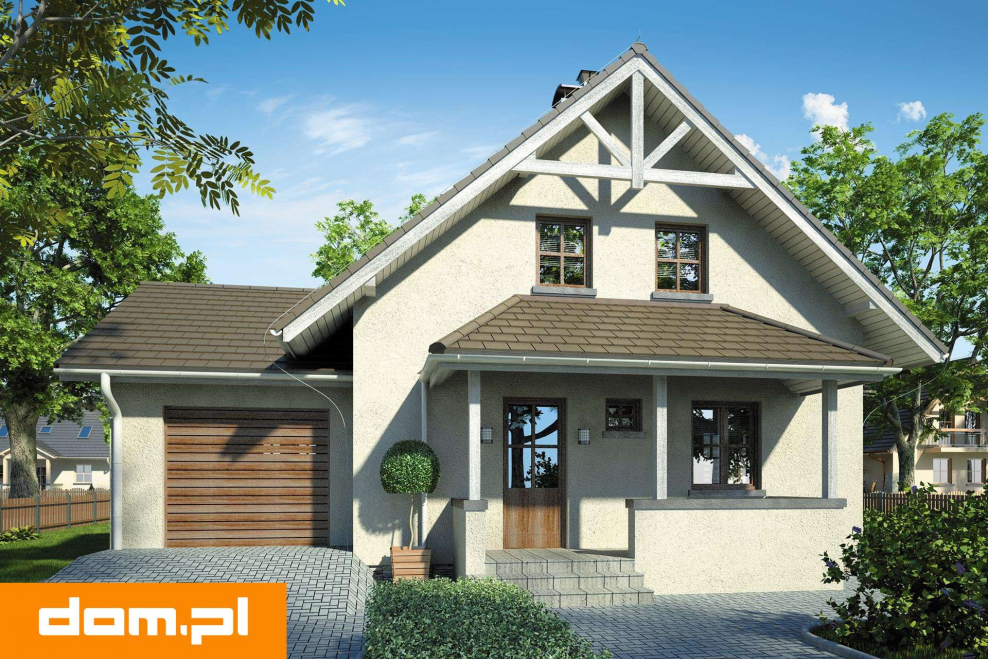 Мансардный дом с гаражом и террасой