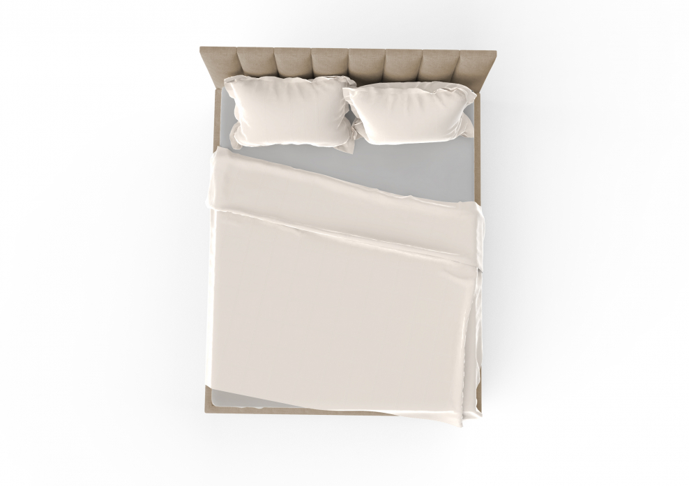 Кровать крупным планом