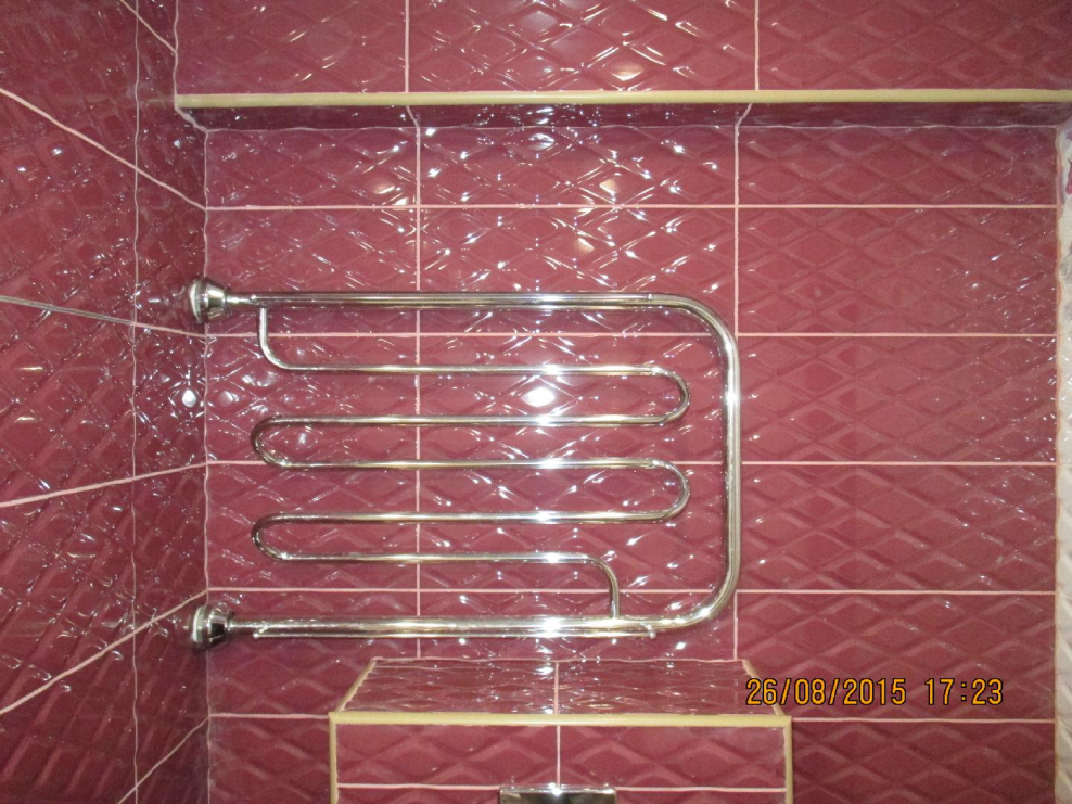 Закрыть щель полотенцесушителя