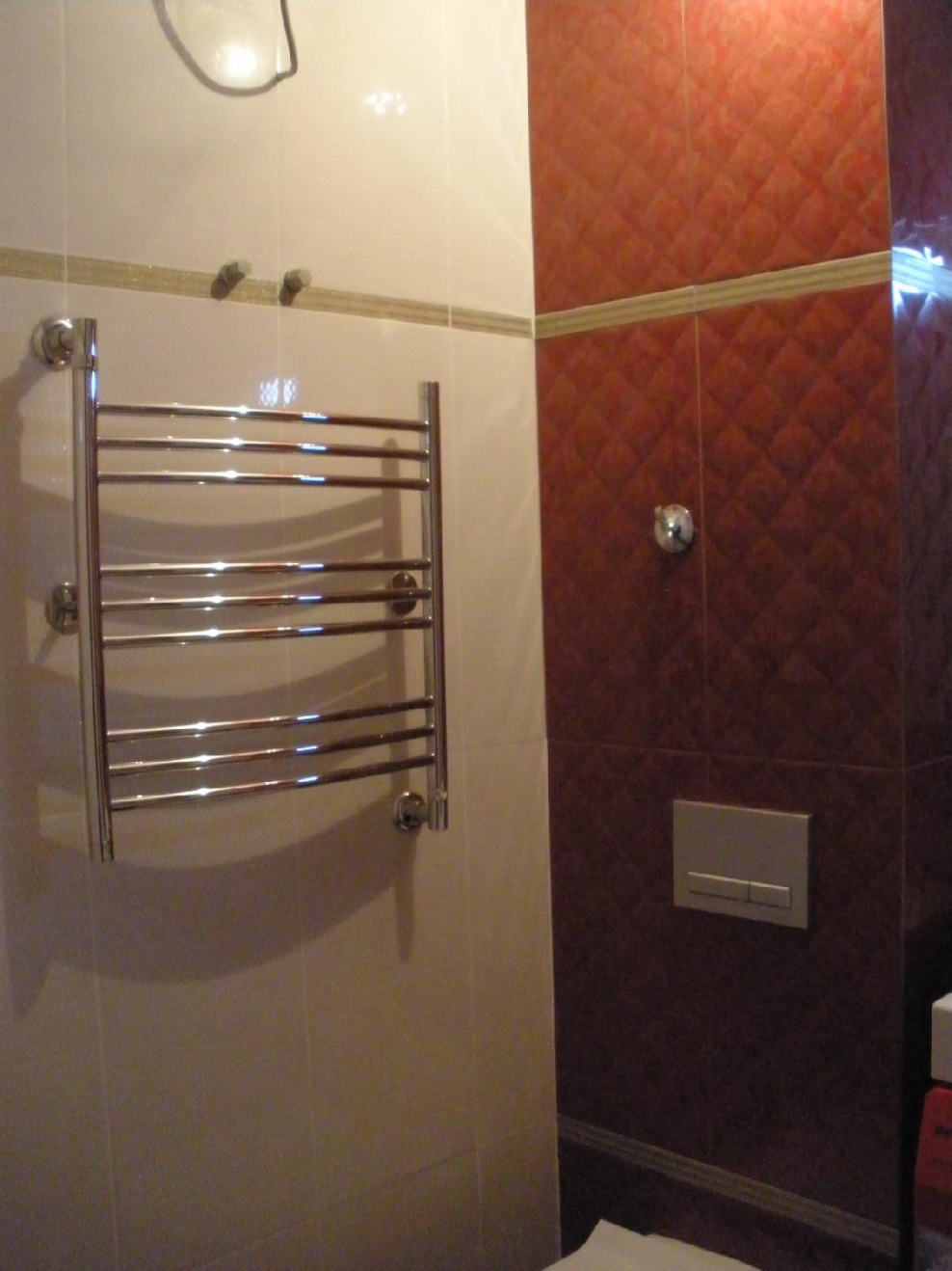 Полотенцесушитель при совмещении санузла