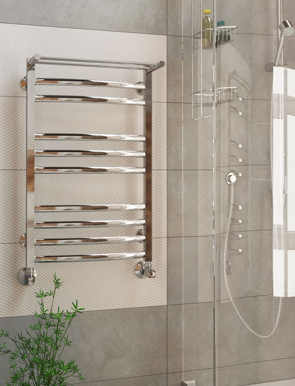 Полотенцесушитель Терминус Енисей с полкой