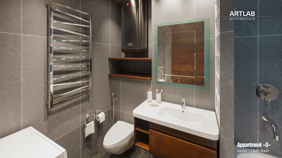 Ванная лофт