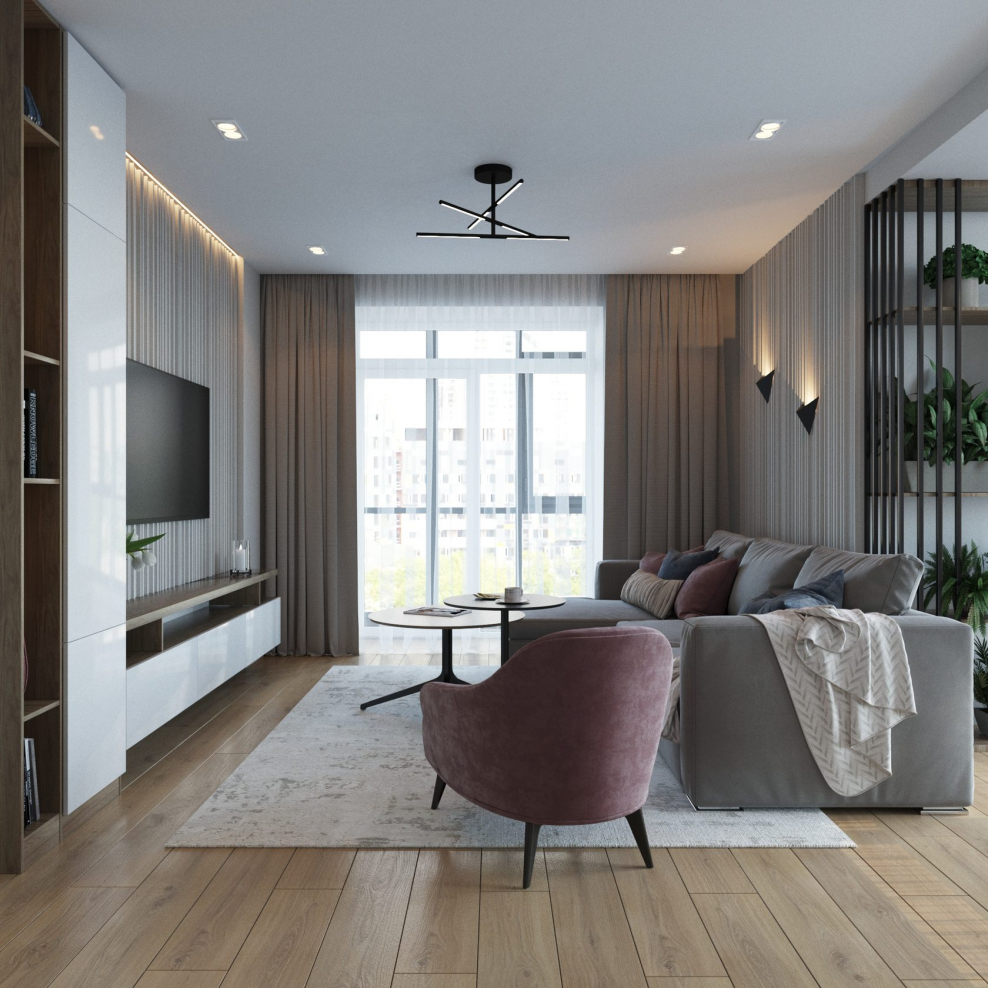 Интерьер кухни 12м2 с диваном