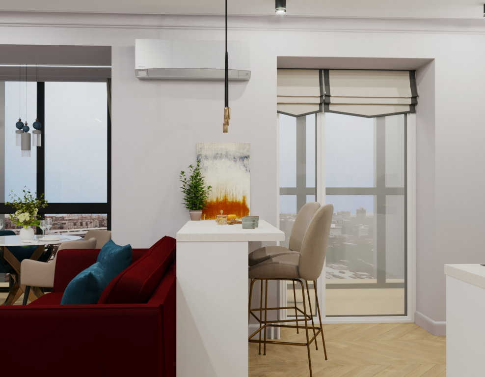 Интерьер квартиры Скандис Красноярск