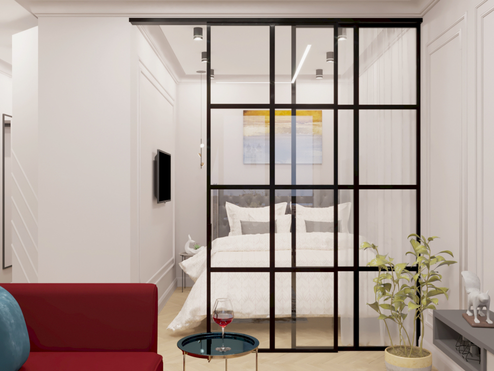 Гостиная в ЖК Граф Орлов