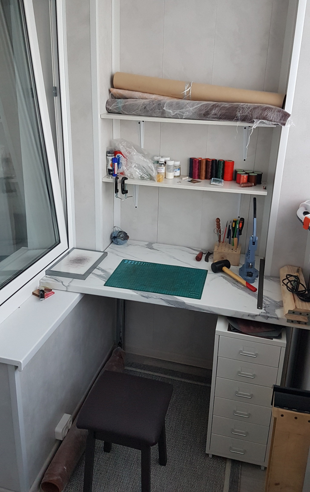 Рабочее место на балконе своими руками